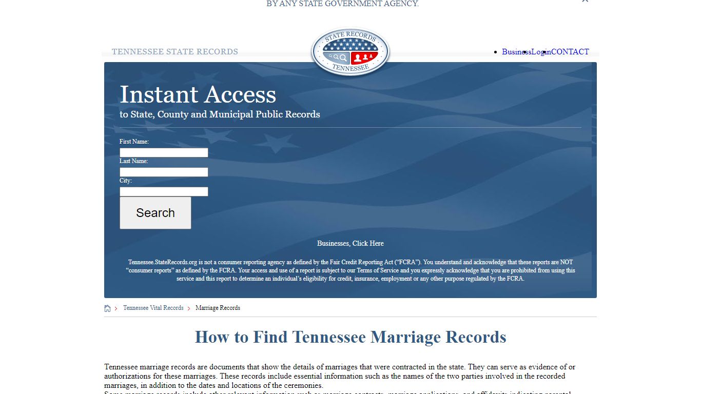 How to Find Tennessee Marriage Records