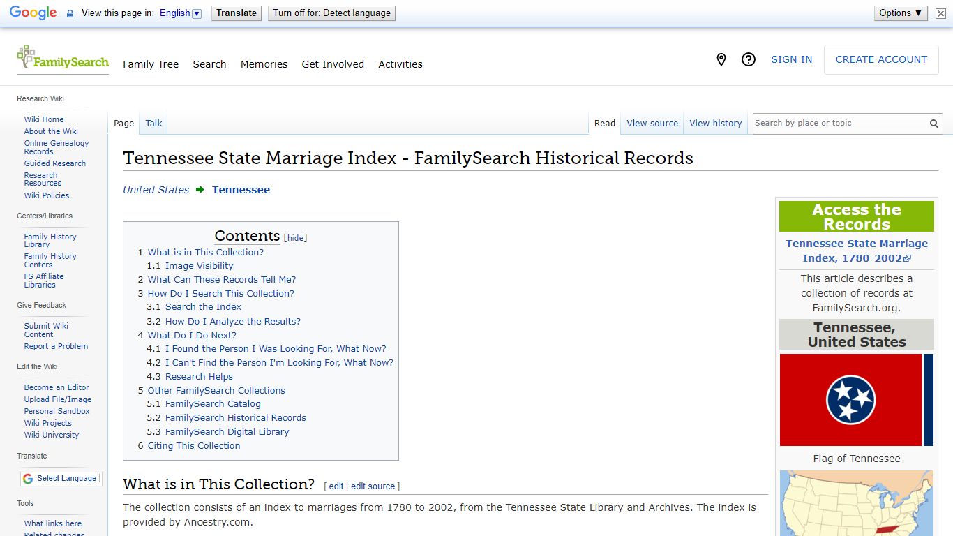 Tennessee State Marriage Index - FamilySearch Historical Records